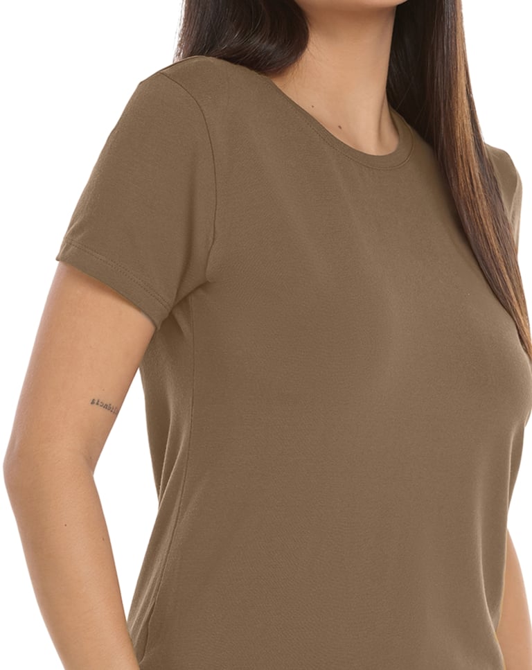 Camiseta Tech Modal Feminina Madeira