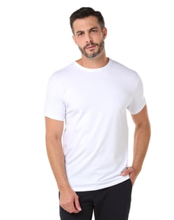 Camiseta de Algodão Egípcio Branca