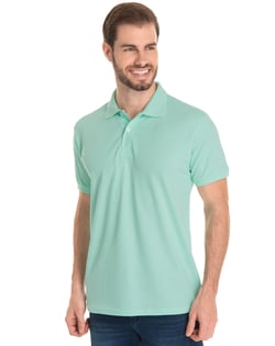 Camisa Polo Piquet Masculina Verde Claro