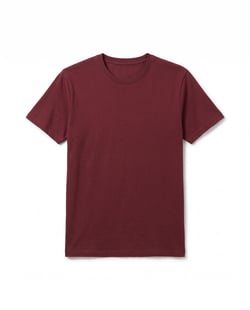 Camiseta de Algodão Premium Bordô