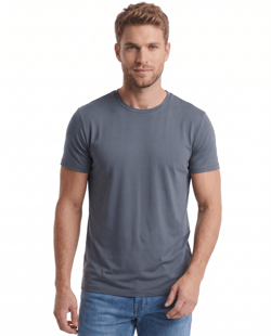 Camiseta Tech Modal Masculina Cinza Chumbo