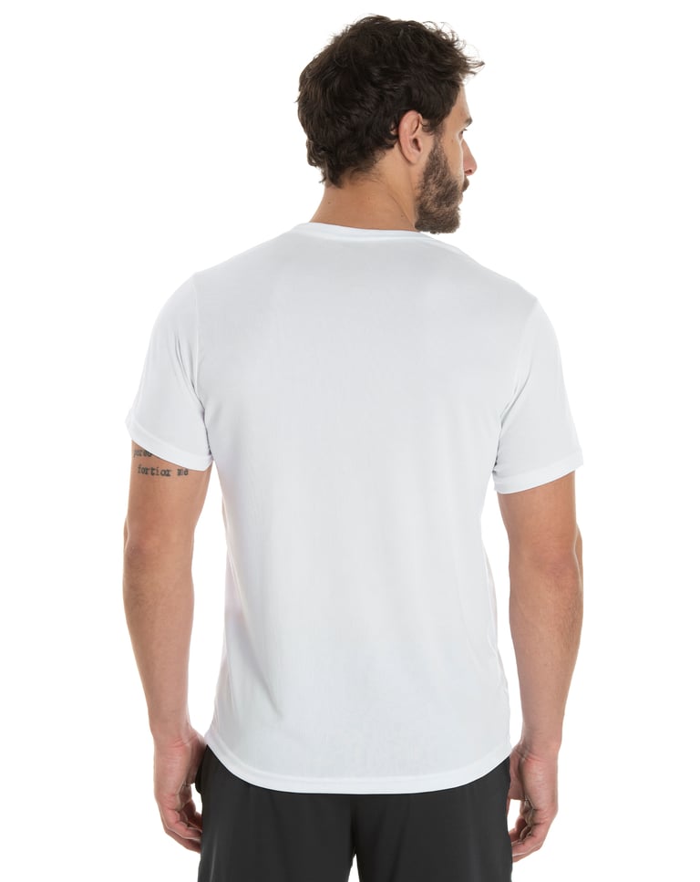 Camiseta Dry Fit Branca Proteção UV 30+