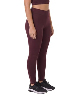 Calça Legging Fitness Feminina Bordô