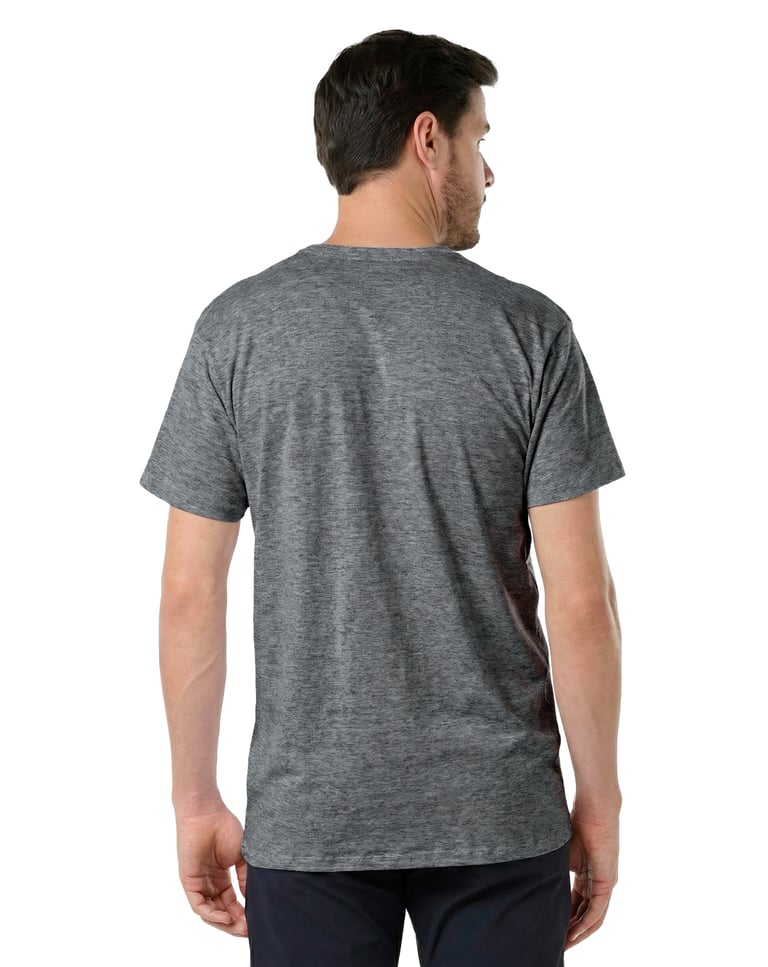 Camiseta de Algodão Egípcio Mescla Escuro