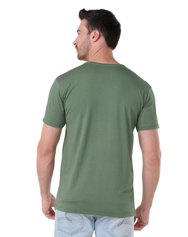 Camiseta Tech Modal Masculina Verde Oliva