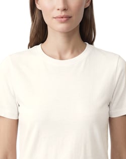 Baby Look de Algodão Premium Off White