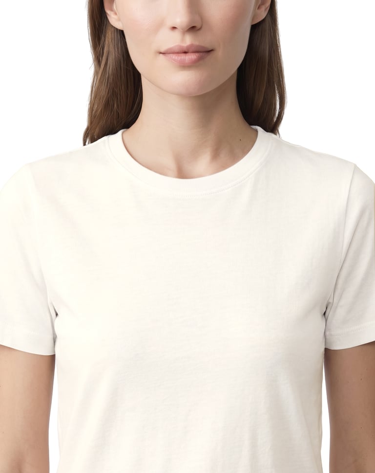 Baby Look de Algodão Premium Off White