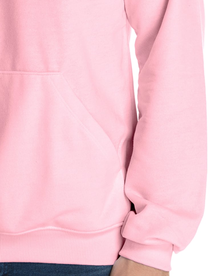 Moletom Canguru com Capuz Rosa Claro