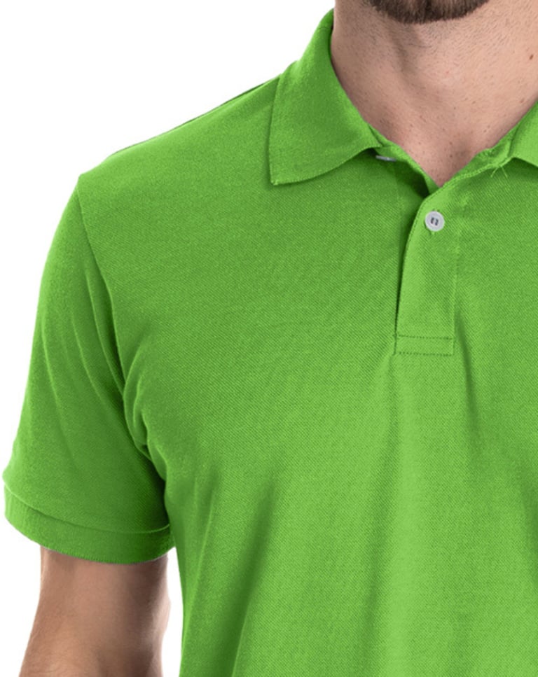 Camisa Polo Piquet Masculina Verde Limão