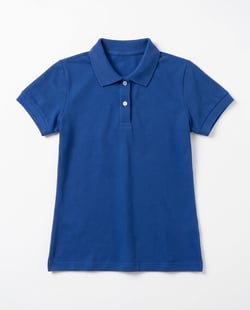 Camisa Polo Piquet Feminina Azul Royal