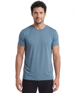 Camiseta Tech Modal Masculina Azul Topázio