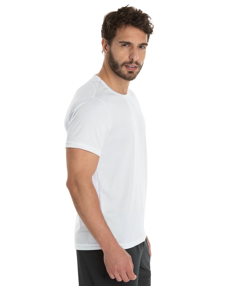 Camiseta Dry Fit Branca Proteção UV 30+