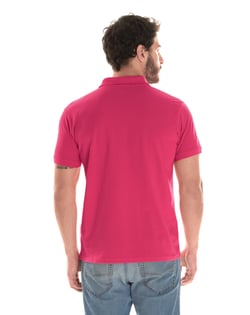 Camisa Polo Piquet Masculina Rosa Pink