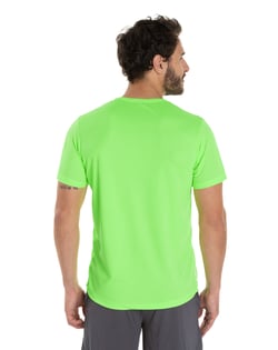 Camiseta Dry Fit Verde Fluorescente Proteção UV 30+