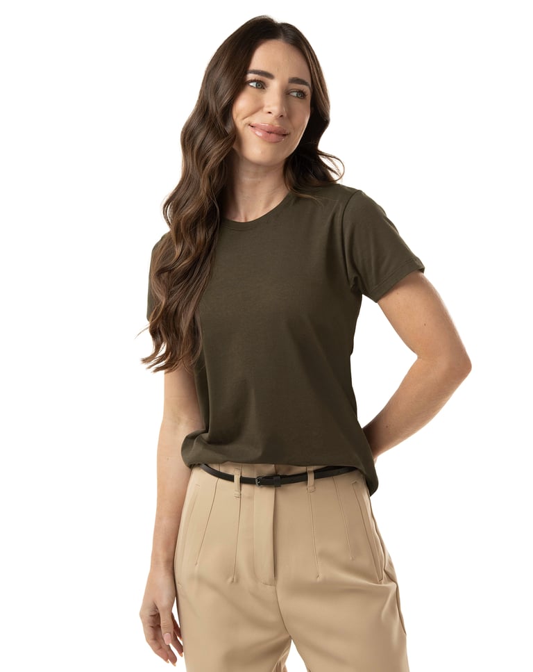 Kit 5 Camisetas de Algodão Egípcio Feminina 04