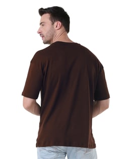 Camiseta Oversized Masculina Marrom