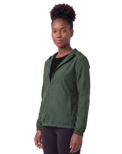 Jaqueta Corta Vento Feminina Verde Militar