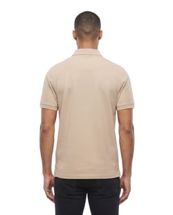 Camisa Polo Piquet Masculina Areia