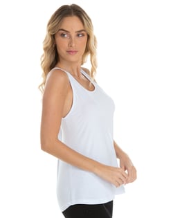 Regata Feminina de Algodão Premium Branca