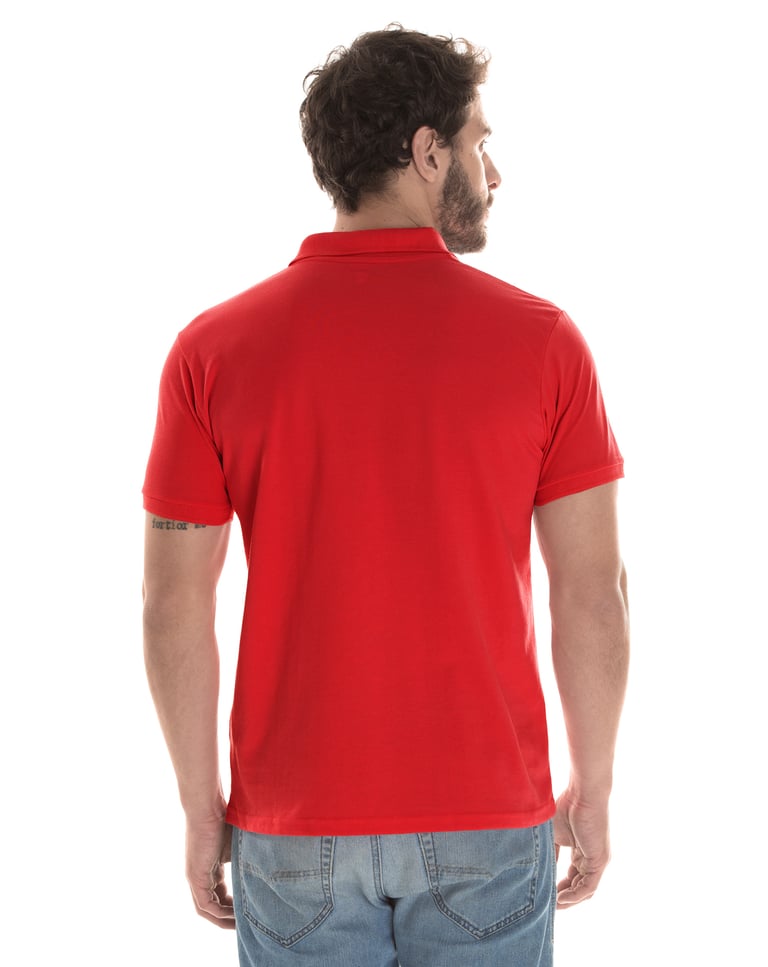 Camisa Polo Piquet Masculina Vermelha