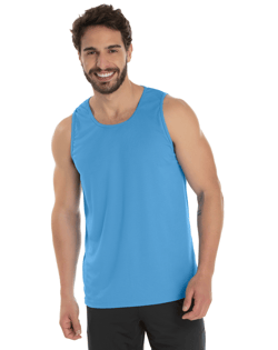 Regata Dry Fit Azul Claro Proteção UV 30+