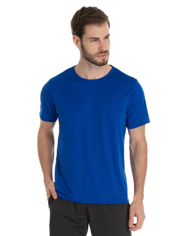 Camiseta Dry Fit Azul Royal Proteção UV 30+