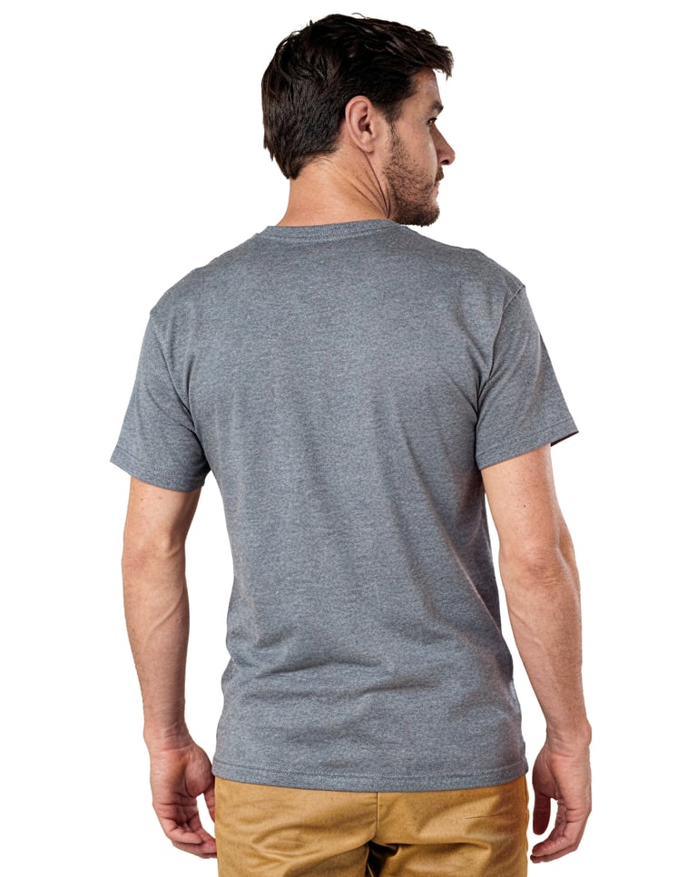 Camiseta de Algodão Egípcio Mescla Escuro