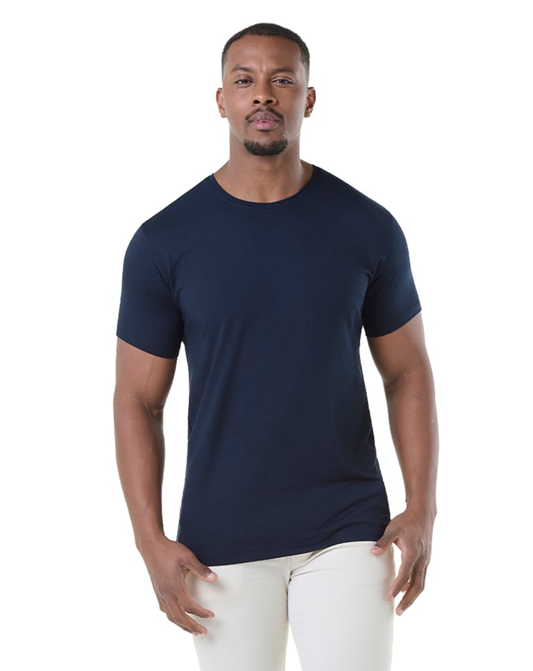 Camiseta Tech Modal Masculina Azul Marinho