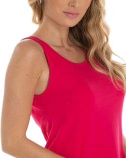 Regata Feminina de Algodão Premium Rosa Pink