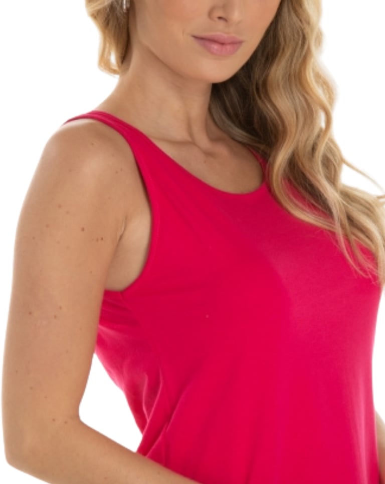 Regata Feminina de Algodão Premium Rosa Pink