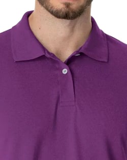 Camisa Polo Piquet Masculina Roxa