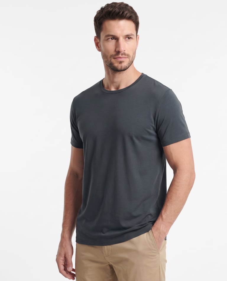 Camiseta Tech Modal Masculina Grafite