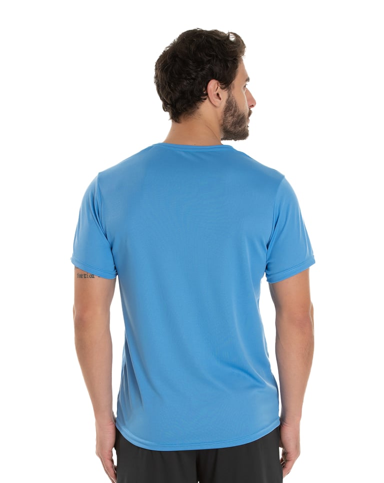 Camiseta Dry Fit Azul Claro Proteção UV 30+