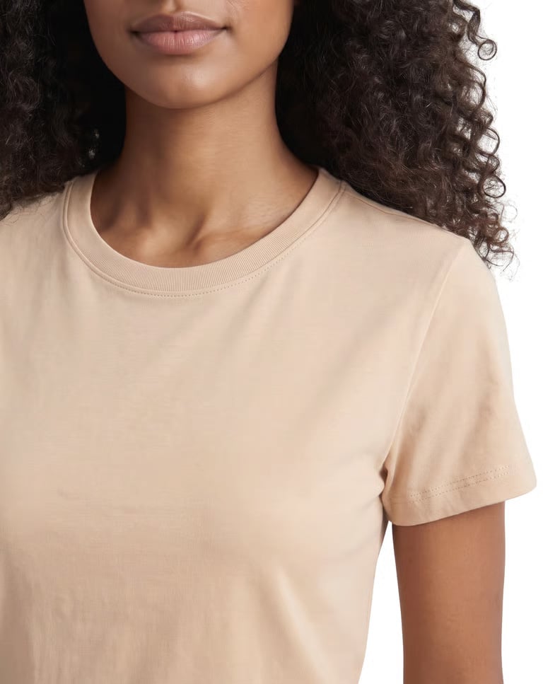 Baby Look de Algodão Premium Areia