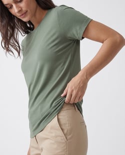 Camiseta Tech Modal Feminina Verde Oliva