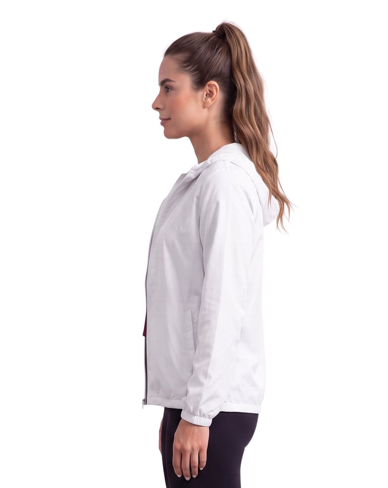 Jaqueta Corta Vento Feminina Branca