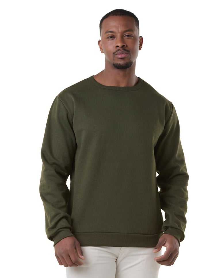 Blusão de Moletom Verde Militar