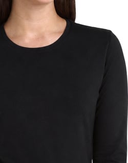 Camiseta Manga Longa Tech Modal Feminina Preta