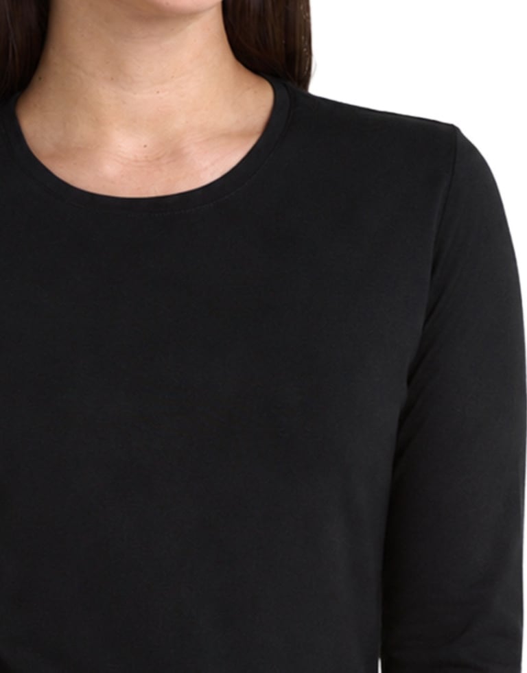 Camiseta Manga Longa Tech Modal Feminina Preta