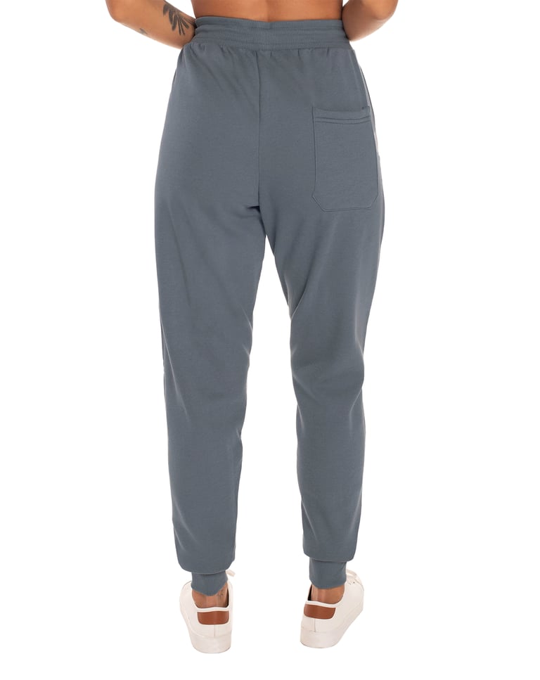 Calça Feminina de Moletom Cinza Chumbo