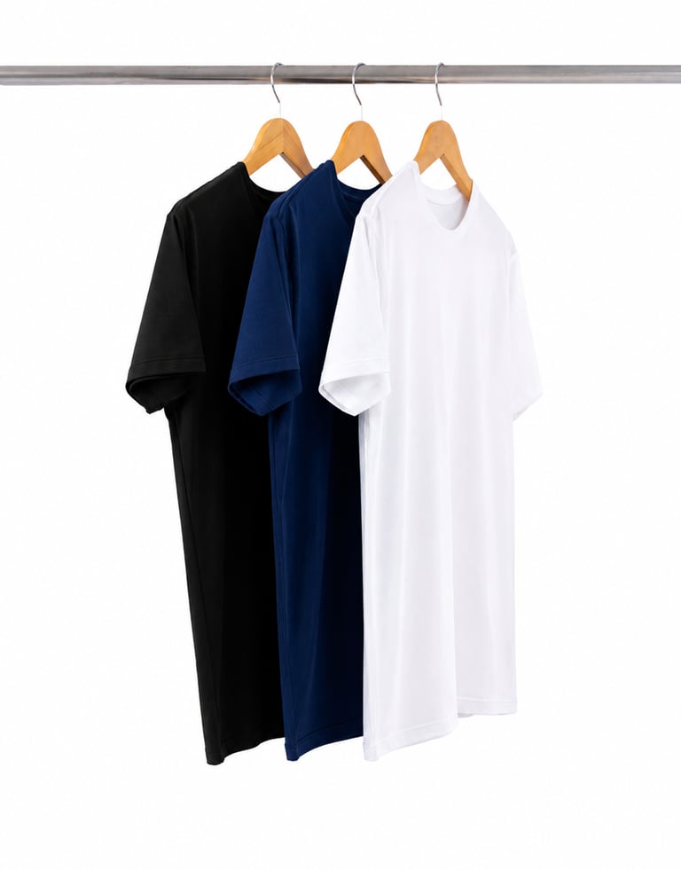 Kit 3 Camisetas Masculinas de Algodão Premium 02