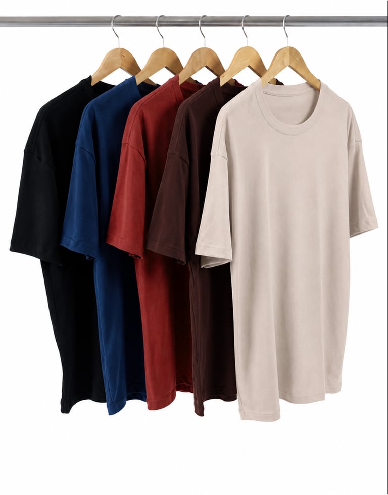 Kit 5 Camisetas Masculinas Oversized 06