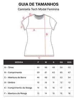 Camiseta Tech Modal Feminina Preta