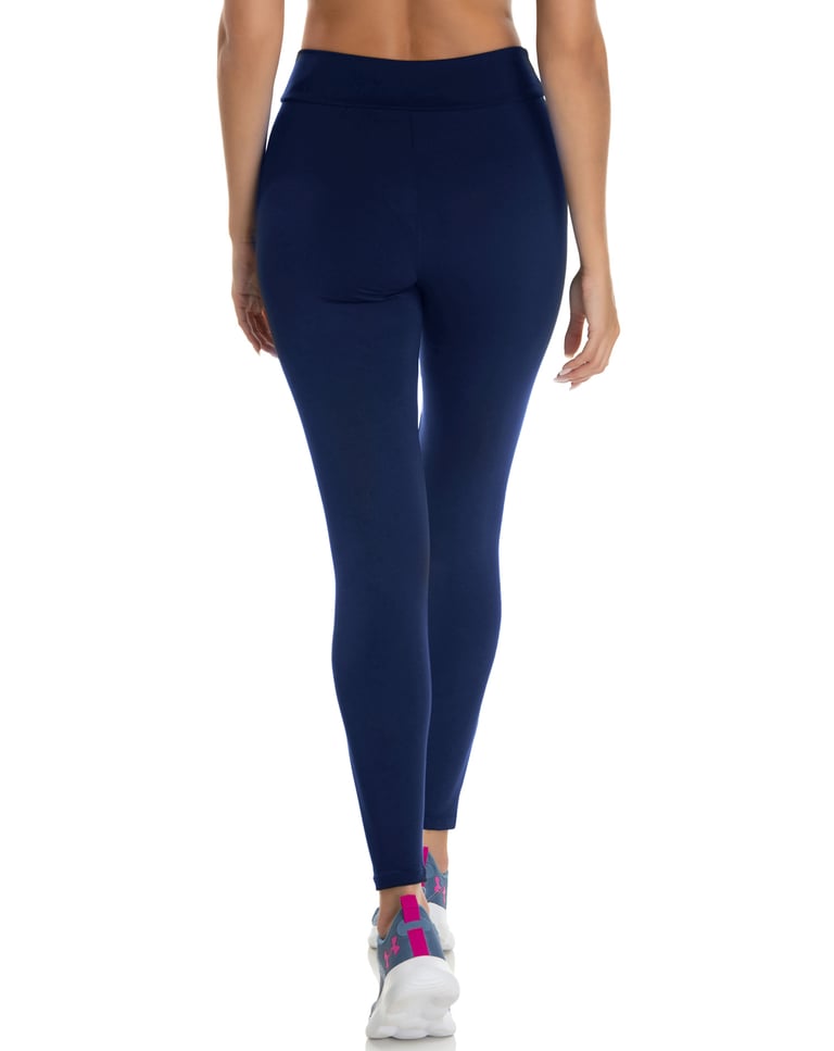 Kit 3 Calças Leggings Fitness Feminina Azul Marinho