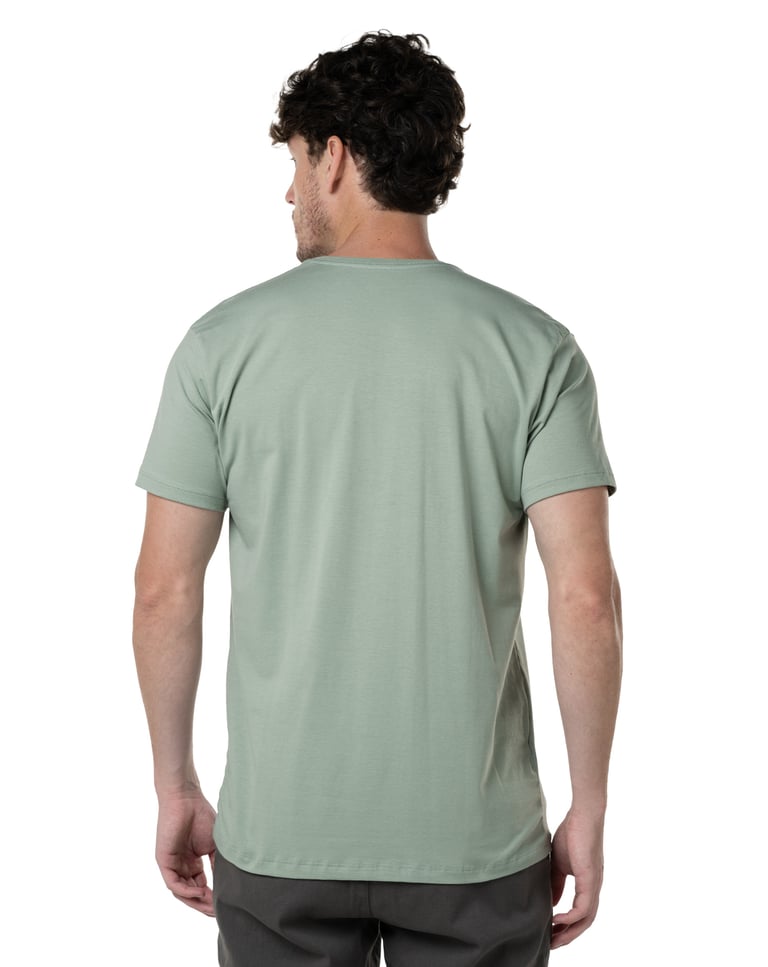 Camiseta de Algodão Egípcio Verde Sálvia