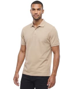 Camisa Polo Piquet Masculina Areia