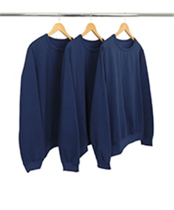 Kit 3 Blusões de Moletom Feminino Azul Marinho 