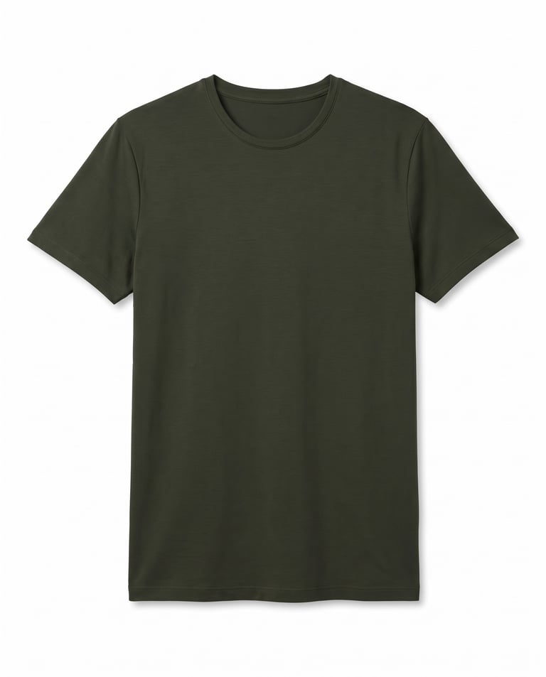 Camiseta Tech Modal Masculina Verde Militar