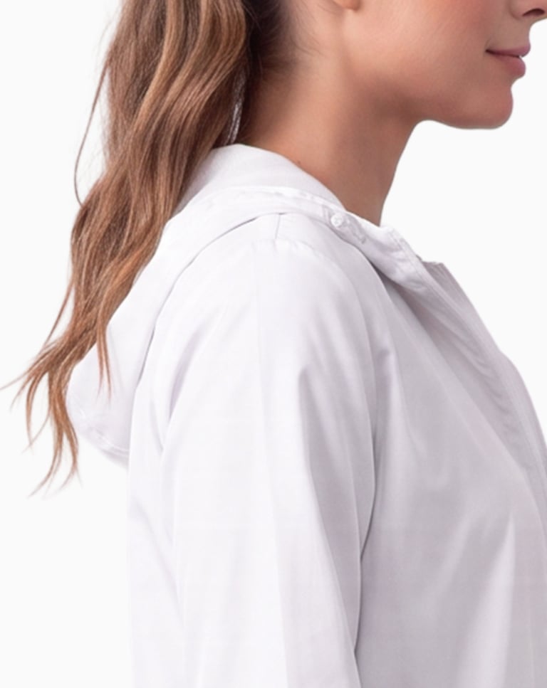 Jaqueta Corta Vento Feminina Branca