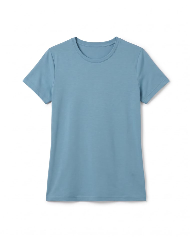 Camiseta Tech Modal Feminina Azul Topázio